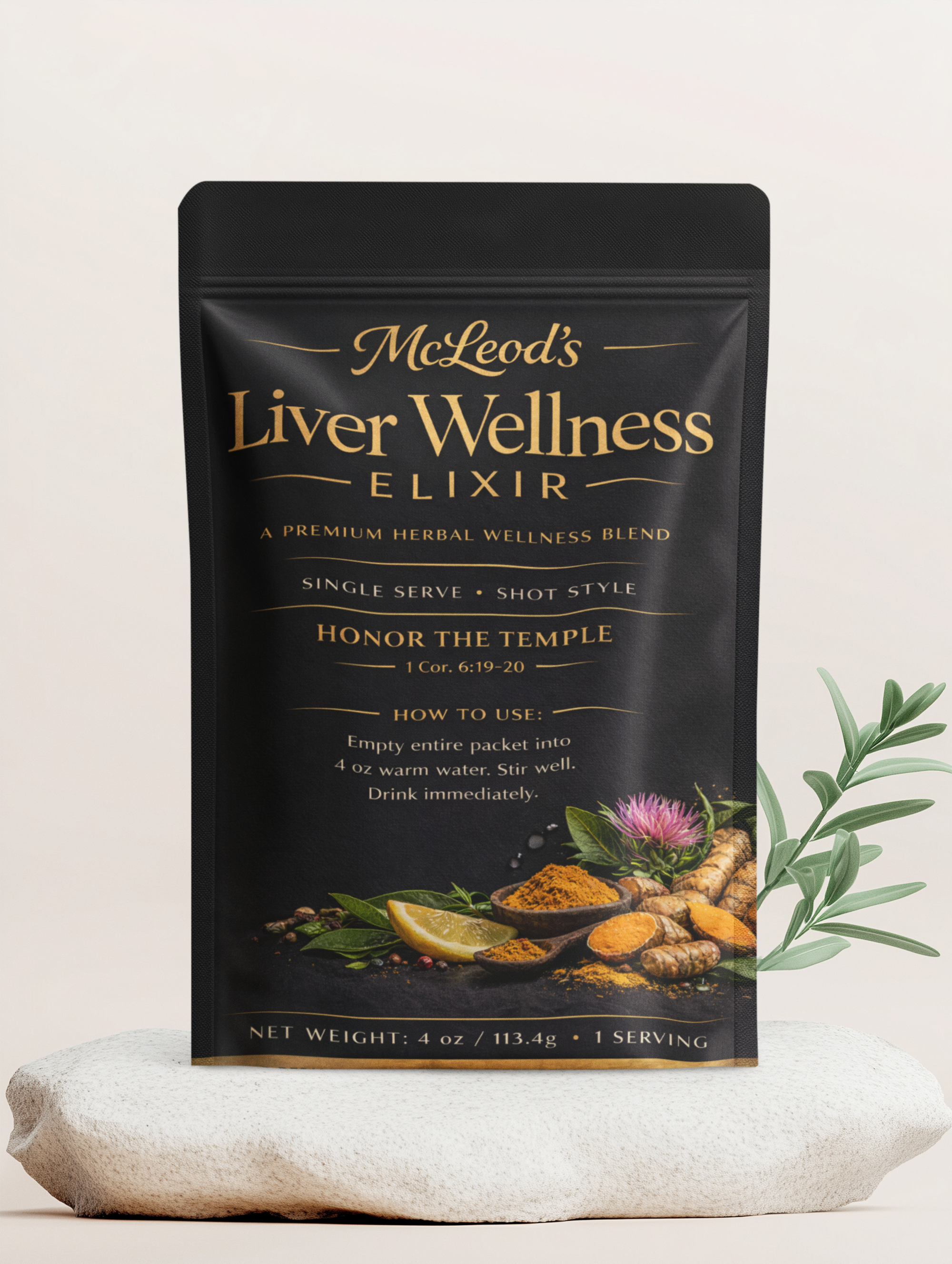 MCLEOD'S ™ Liver Wellness Elixir Original 3 Day Trial Packet